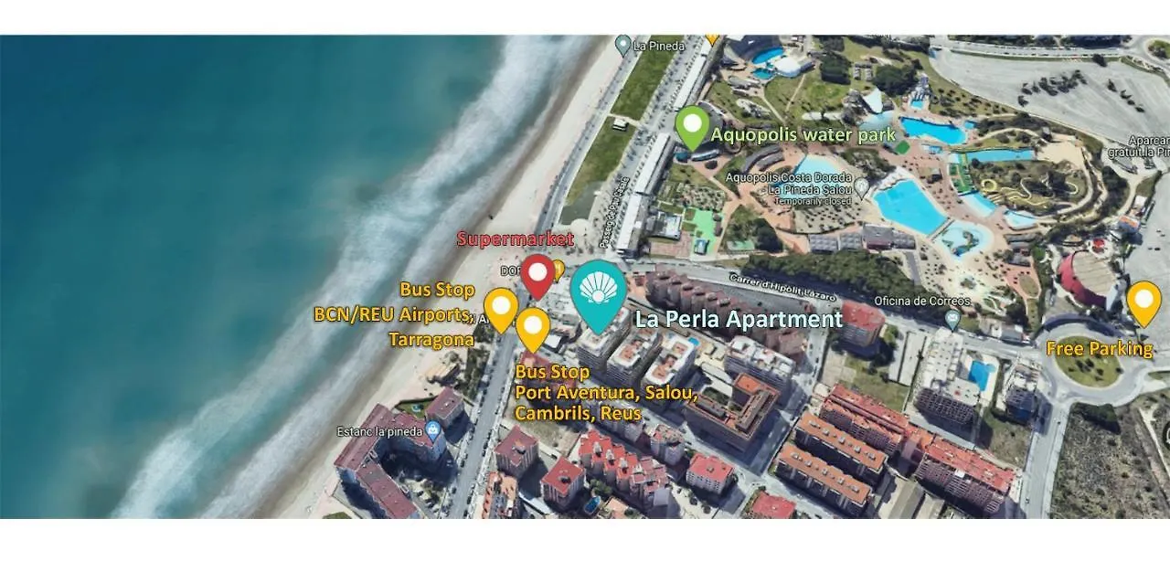 La Perla Apartment, Paradis Park, La Pineda - Atico 1ª Linea - Solarium - Wifi - Piscina